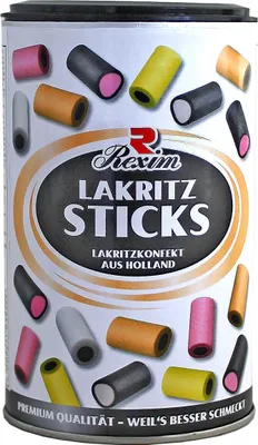 Produktbild von Rexim Lakritz Konfekt Sticks 250g