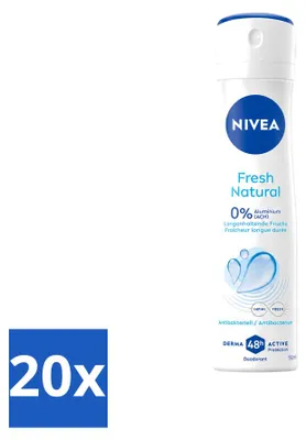 Produktbild von 20 x NIVEA Deodorant Spray Fresh Natural - 150 ml - Vorteilspackung - 20 Stücke