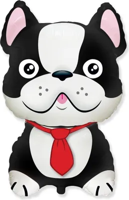 Produktbild von FX 24 Zoll Folienballon - Bulldogge, schwarz