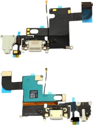Produktbild von Ladebuchse Flexkabel für Apple iPhone 6 weiß