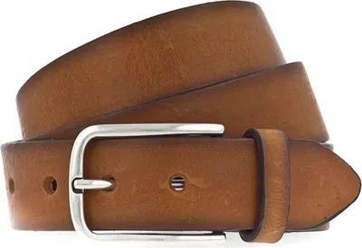 Produktbild von Vanzetti Leder Gürtel Denim Love 35mm Full Leather Belt W80 Cognac braun