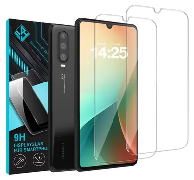 Produktbild von 2x 9H Schutzglas Displayschutzfolie für Huawei P30 Displayglas Displayschutz Glas Panzerfolie Schutzglasfolie