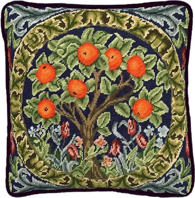 Produktbild von Bothy Threads Gobelin-Stickkissen Set "Orangenbaum", Stickbild vorbedruckt, TAC22, 36x36cm