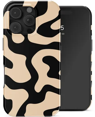 Productafbeelding van Selencia Vivid Backcover voor de Apple iPhone 16 Pro - Art Wave Black