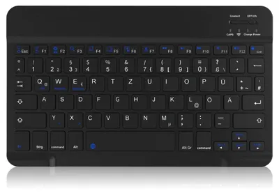 Obrázok produktu pre Nemecká Bluetooth klávesnica s nemeckým rozložením QWERTZ, čierna