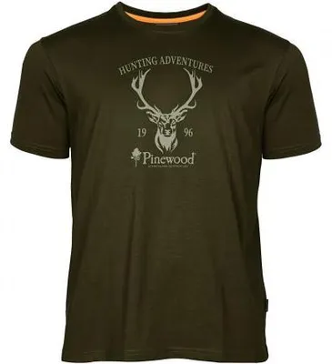 Produktbild von Pinewood Red Deer T-Shirt Herren (Green) Größe XL
