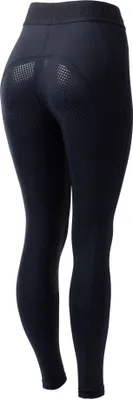 Produktbild von Horze Madison Damen Reitleggings mit Vollbesatz, Blau, 38