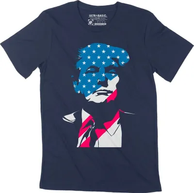 Produktbild von Herren Grafik T-Shirt Donald trump merchandise amerikanische flagge – Donald Trump Merchandise American Flag – Öko-Verantwortlich Vintage Jahrgang
