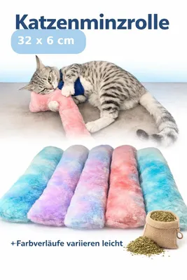Produktbild von Katzenminzkissen Katzenminz Rolle Katzen katzenkissen Spielkissen 32*6CM Catnip