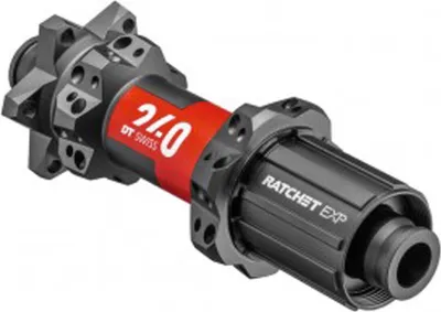 Image de Moyeu arrière DT Swiss 240 MTB DB Straightpull 148/12 TA Boost, 28L.,IS 6-L.,Shim.Light, noir