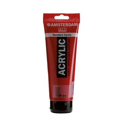 Obrázok produktu pre Amsterdam 17093182, Červená, Akrylová farba, Tekutina a gél, 120 ml