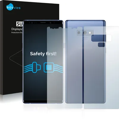 Produktbild von 18x Savvies Schutzfolie für Samsung Galaxy Note 9 (Vorder + Rückseite) Folie Klar
