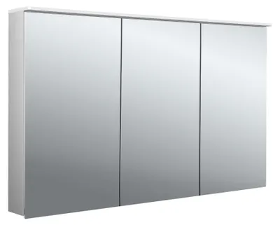 Image de emco flat 2 Armoire de toilette avec éclairage LED avec panneau lumineux, 3 portes, 1200x711x145mm, 979706408