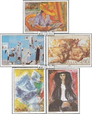 Produktbild von Briefmarken Jugoslawien 1980 Mi 1867-1871 (kompl.Ausg.) postfrisch Gemälde