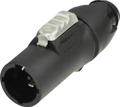 Produktbild von Neutrik NAC3MX-W-TOP, CuNi1Si0.2, Schwarz, Weiß, Polyamid, Polyoxymethylen (POM), Zink, IP65, 2,5 mm², 4 V