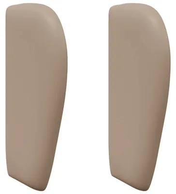 Imagen del producto de vidaXL Cabecero para cama, color beige claro, 40 x 23 x 6 cm, PVC
