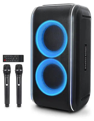 Productafbeelding van Karaoke set karaokemachine - 400 W - 2 draadloze microfoons - Bluetooth 5.4
