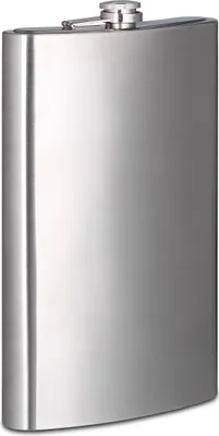 Produktbild von relaxdays Flachmann silber