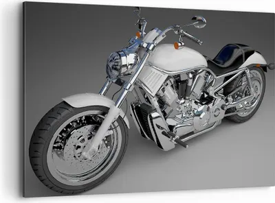 Produktbild von Bild auf Leinwand - Leinwandbild - Motorrad Geschwindigkeit Motor - 100x70cm - Wand Bild - Wanddeko - Leinwanddruck - Bilder - Kunstdruck - Wanddekoration - Leinwand bilder - Wandkunst - AA100x70-0516