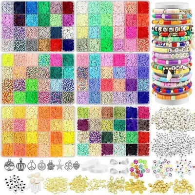 Produktbild von Kleinkugeln-Set 144 Farben Handwerk 15.000 Stück