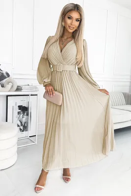 Produktbild von Numoco Dámské maxi šaty Klara béžová Univerzální