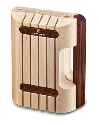 Produktbild von Victorinox Swiss Army Messerblock aus Holz, leer – für sichere Messeraufbewahrung