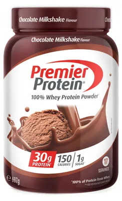 Produktbild von Premier Protein Whey 100% Protein Powder Chocolate Milkshake 697g