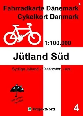 Obrázek produktu pro 4 Cyklistická mapa Dánska / Cykelkort Danmark 1:100 000 – Jižní Jutsko