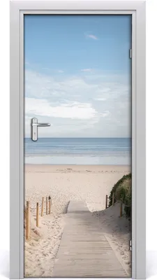 Produktbild von Tulup Türaufkleber 85x205 cm Dekorative Aufkleber Selbstklebend Wasserdichte Tapete Abnehmbar Schlafzimmer Wohnzimmer Wohnkultur - Weg zum Strand