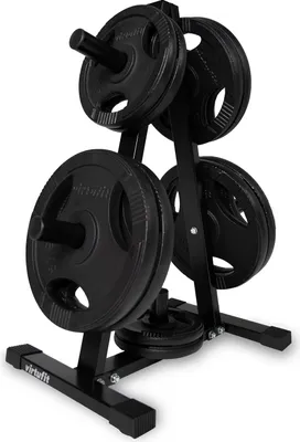 Produktbild von VirtuFit Hantelscheibenständer 50 mm inkl. Gusseisen-Hantelscheiben 150 kg