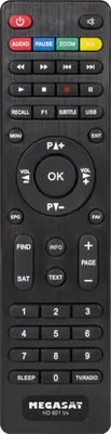 Produktbild von Fernbedienung für Megasat HD 601 V1 / V2 / V3 / V4 Ersatzfernbedienung
