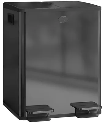 Produktbild von Zweikammer-Pedaleimer aus Edelstahl, 40 l