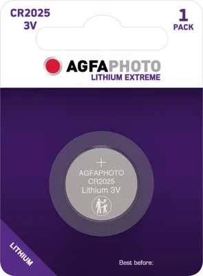 Produktbild von AGFA PHOTO CR2025 Lithium-Knopfzelle 3V