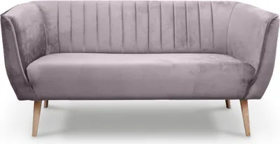 Produktbild von BETTSO 3 sizer Sofa im skandinavischen Stil PIK 3 MON62 Heather Rosa Puderrosa Reather Violett