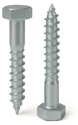 Productafbeelding van Zeskant houtschroeven 8 x 50 mm - 25 stuks - verzinkt staal