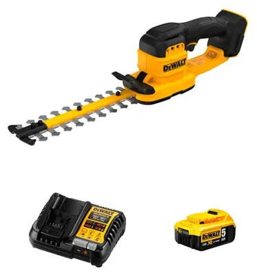 Produktbild von Heckenschere DeWALT DCMHT520P1-SK (1 x 5,0 Ah + DCB1104)