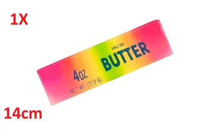 Produktbild von 1 X Therapieknete Squishy Butter – Weiche dehnbare Knetmasse (113 G) (L-14cm / B-3,5cm), Farbiges Anti-Stress, Spielspaß für Kinder & Erwachsene