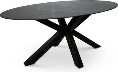 Produktbild von Milton & Oldbrook Esstisch 180 cm Avila Keramik Schwarz