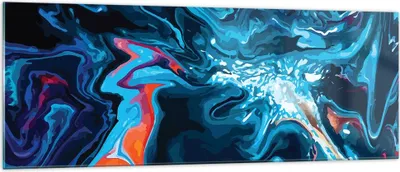Produktbild von Bilder auf glas - Abstraktion modern - 140x50cm - Glasbilder - Wandbilder - Kunstdruck - zum Aufhängen bereit - Wanddekoration aus Glas - Glas Bilder - Wandbild auf Glas - Einteilig - GAB140x50-4085