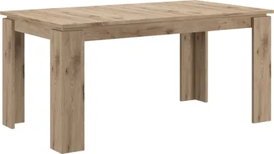 Zdjęcie produktu dla Titan stół do jadalni 160/200 cm zawiera dodatkowe blaty dąb dekor.
