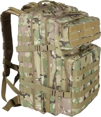 Produktbild von Topchances 40L Trekkingrucksack, Wanderrucksäcke Militärrucksack Armee Rucksack Taktischer Kampfrucksack für Outdoor Wandern (Grüne Tarnung)