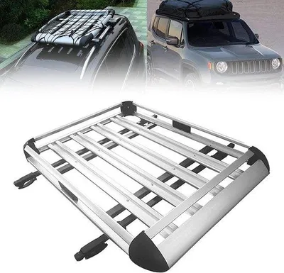 Produktbild von Universaler Auto-Laderaum-Box - Transport von Gepäck im Auto - Aluminiumlegierung - 160X100cm - Silber