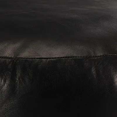 Immagine prodotto di Pouf Nero 60x30 cm in Vera Pelle di Capra