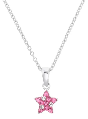 Produktbild von Prinzessin Lillifee Kinderkette aus 925er Silber mit Stern, pink