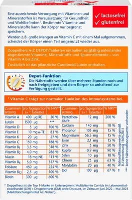 Produktbild von Doppelherz | A-Z Langzeit-Vitamine Depot | 40 Tabletten