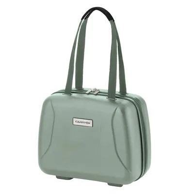 Zdjęcie produktu dla Walizka kosmetyczna CarryOn 13 litrów – Walizka na kosmetyki 33 x 28 x 18 cm – Kosmetyczka – Lusterko – Zamek szyfrowy – Zielona