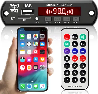 Produktbild von Autorádio Audio doska Bluetooth adaptér Multimediálny vysielač do auta Prijímač do auta LCD AUX 3,5 mm 7V-12V Modul USB Nabíjačka FM Rádio Podporuje Retoo