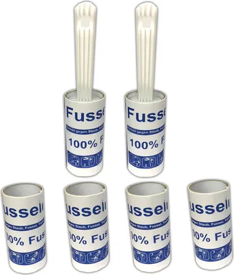 Produktbild von 2x Fusselroller inkl. 4 Ersatzrollen Tierhaare Fussel entfernen Fusselrolle