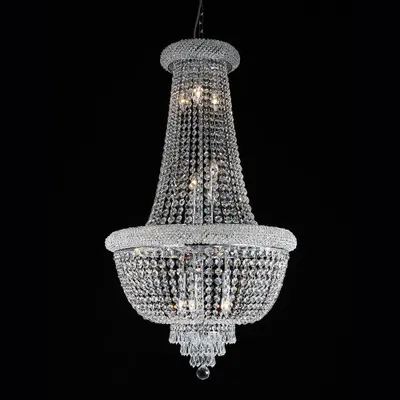 Immagine prodotto di Clayre & Eef Lampadario in metallo trasparente