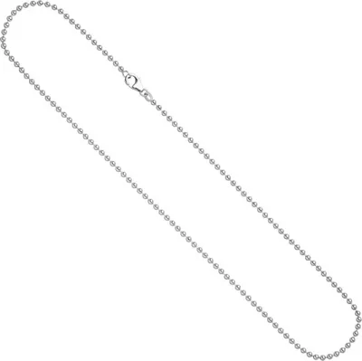 Produktbild von 2,5mm Kette Kugelkette aus 925 Silber Sterlingsilber für Damen 90cm